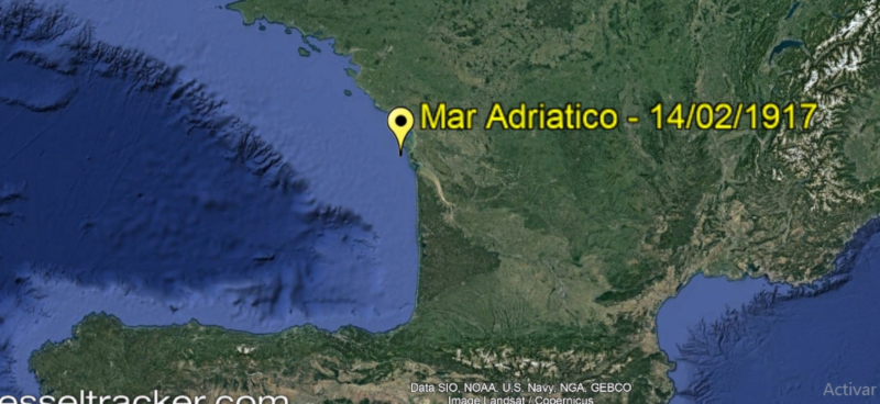 Mar Adriatico sinking by A. Mantilla